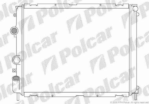 Polcar 601508-1 - Radiators, Motora dzesēšanas sistēma autodraugiem.lv