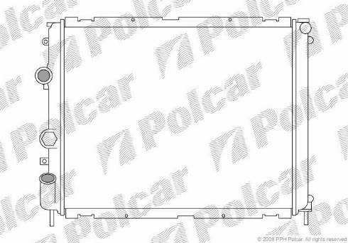 Polcar 601508-3 - Radiators, Motora dzesēšanas sistēma autodraugiem.lv