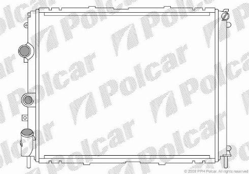 Polcar 601508A1 - Radiators, Motora dzesēšanas sistēma autodraugiem.lv