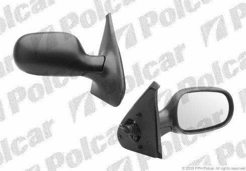 Polcar 6016521M - Ārējais atpakaļskata spogulis autodraugiem.lv