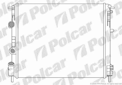 Polcar 601608-1 - Radiators, Motora dzesēšanas sistēma autodraugiem.lv