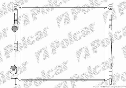 Polcar 6016083X - Radiators, Motora dzesēšanas sistēma autodraugiem.lv