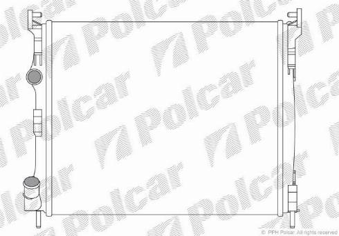 Polcar 601608A3 - Radiators, Motora dzesēšanas sistēma autodraugiem.lv