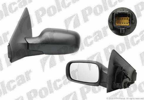 Polcar 6012523M - Ārējais atpakaļskata spogulis autodraugiem.lv