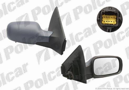 Polcar 6012524M - Ārējais atpakaļskata spogulis autodraugiem.lv