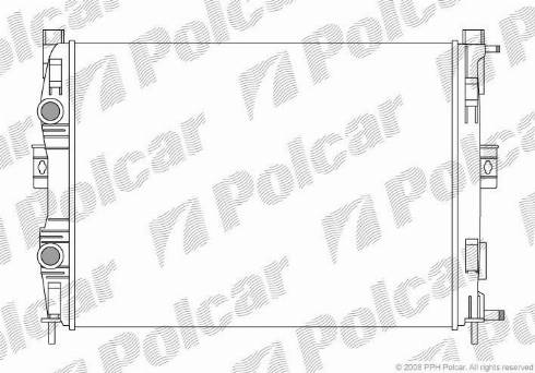 Polcar 6012081X - Radiators, Motora dzesēšanas sistēma autodraugiem.lv