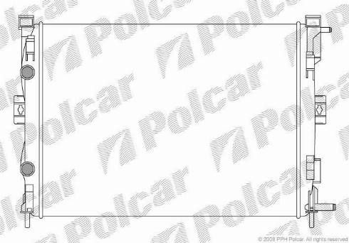 Polcar 601208-1 - Radiators, Motora dzesēšanas sistēma autodraugiem.lv