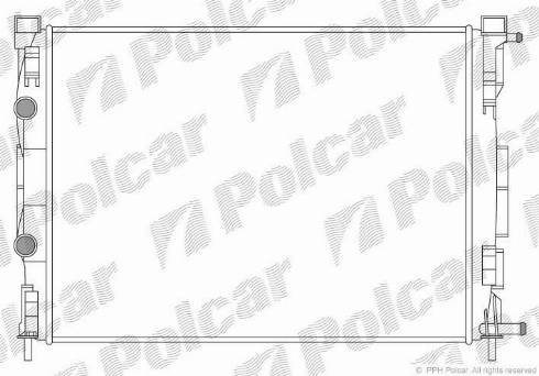 Polcar 6012083X - Radiators, Motora dzesēšanas sistēma autodraugiem.lv