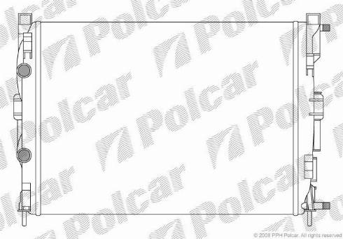 Polcar 6012082X - Radiators, Motora dzesēšanas sistēma autodraugiem.lv