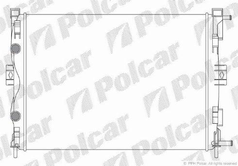 Polcar 601208A1 - Radiators, Motora dzesēšanas sistēma autodraugiem.lv