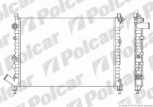 Polcar 6032081X - Radiators, Motora dzesēšanas sistēma autodraugiem.lv