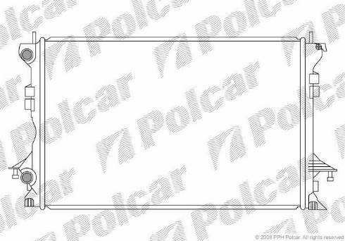 Polcar 6037084X - Radiators, Motora dzesēšanas sistēma autodraugiem.lv