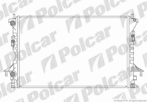 Polcar 603708-4 - Radiators, Motora dzesēšanas sistēma autodraugiem.lv