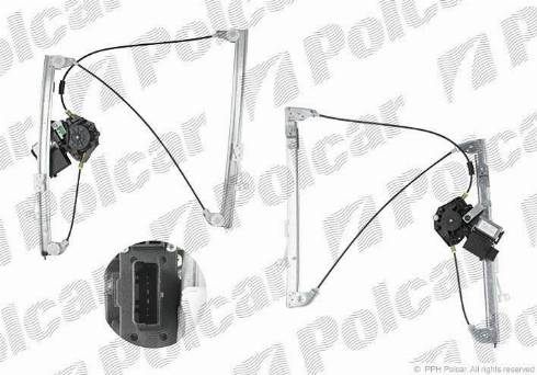 Polcar 6037PSE2 - Stikla pacelšanas mehānisms autodraugiem.lv