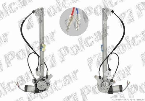 Polcar 6037PSE7 - Stikla pacelšanas mehānisms autodraugiem.lv
