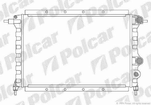 Polcar 602508-2 - Radiators, Motora dzesēšanas sistēma autodraugiem.lv