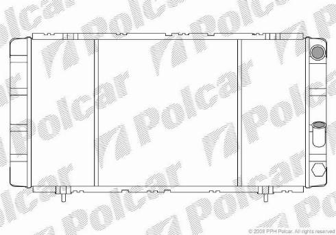 Polcar 602108-3 - Radiators, Motora dzesēšanas sistēma autodraugiem.lv