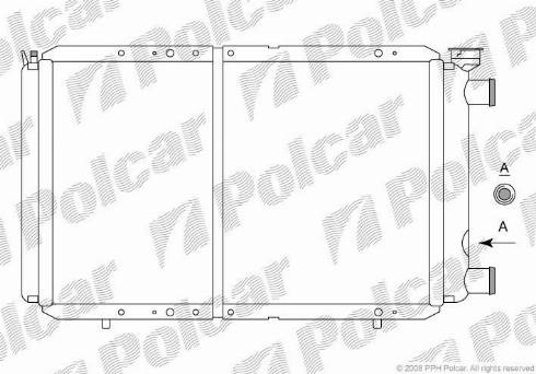 Polcar 602208-0 - Radiators, Motora dzesēšanas sistēma autodraugiem.lv