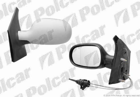 Polcar 6070511M - Ārējais atpakaļskata spogulis autodraugiem.lv