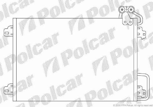Polcar 6070K81X - Kondensators, Gaisa kond. sistēma autodraugiem.lv