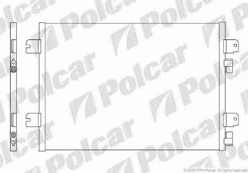 Polcar 6070K8C2 - Kondensators, Gaisa kond. sistēma autodraugiem.lv