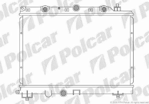 Polcar 634008-3 - Radiators, Motora dzesēšanas sistēma autodraugiem.lv