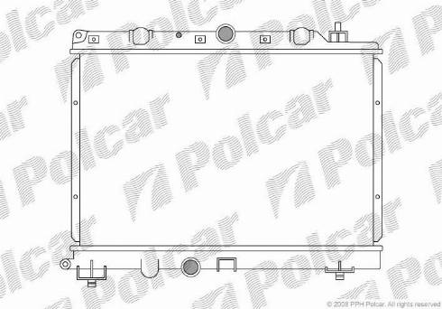 Polcar 634008-2 - Radiators, Motora dzesēšanas sistēma autodraugiem.lv