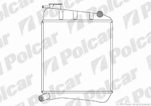 Polcar 630008-1 - Radiators, Motora dzesēšanas sistēma autodraugiem.lv