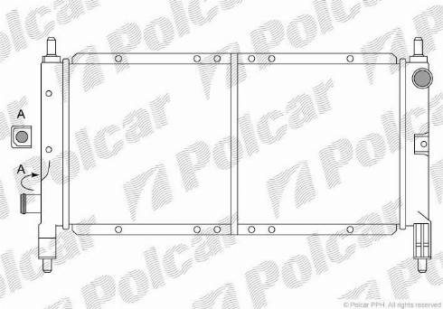 Polcar 631008-3 - Radiators, Motora dzesēšanas sistēma autodraugiem.lv