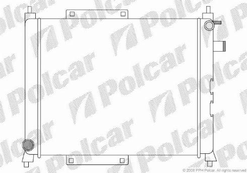 Polcar 6320081X - Radiators, Motora dzesēšanas sistēma autodraugiem.lv