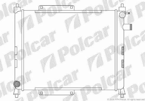 Polcar 632008A1 - Radiators, Motora dzesēšanas sistēma autodraugiem.lv