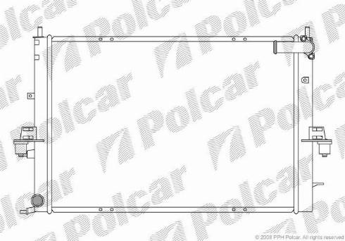 Polcar 637508-1 - Radiators, Motora dzesēšanas sistēma autodraugiem.lv