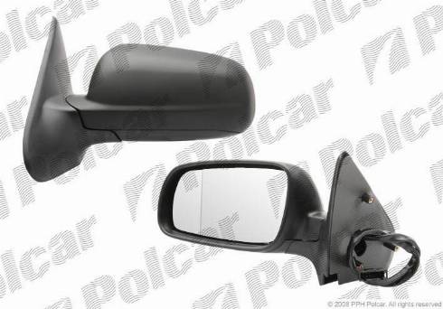 Polcar 6714514M - Ārējais atpakaļskata spogulis autodraugiem.lv