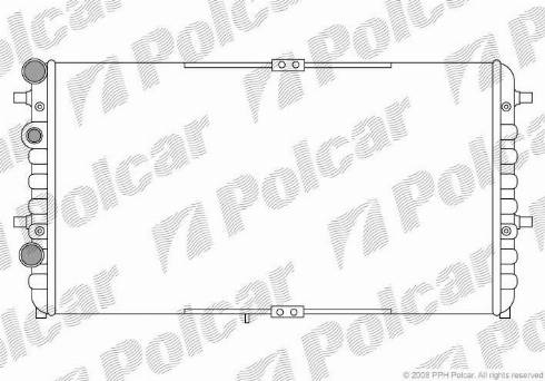 Polcar 6716081X - Radiators, Motora dzesēšanas sistēma autodraugiem.lv