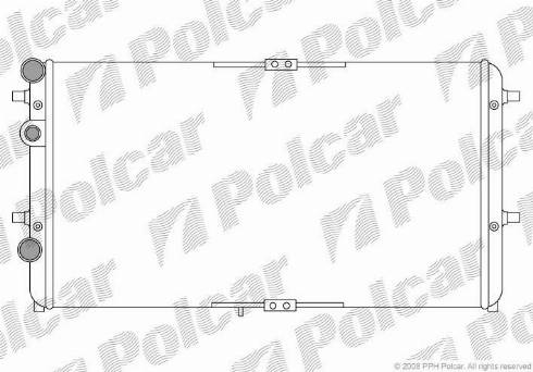 Polcar 671608-1 - Radiators, Motora dzesēšanas sistēma autodraugiem.lv