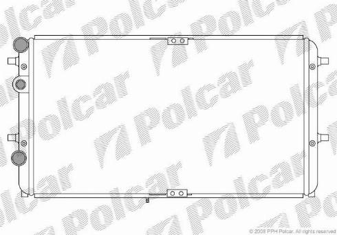 Polcar 6716082X - Radiators, Motora dzesēšanas sistēma autodraugiem.lv