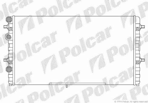 Polcar 671608-2 - Radiators, Motora dzesēšanas sistēma autodraugiem.lv