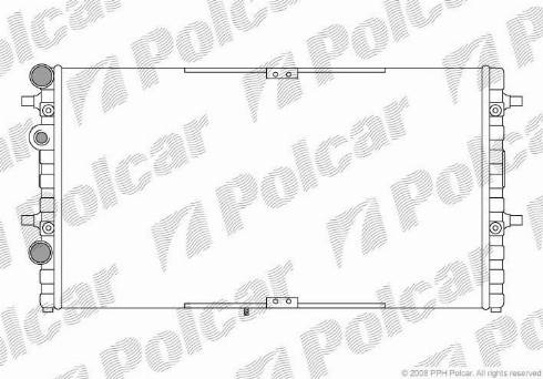 Polcar 671608A1 - Radiators, Motora dzesēšanas sistēma autodraugiem.lv
