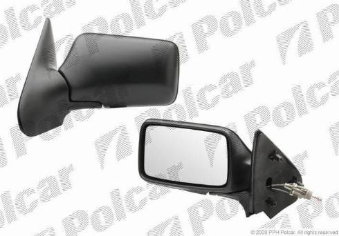 Polcar 6713521M - Spoguļstikls, Ārējais atpakaļskata spogulis autodraugiem.lv