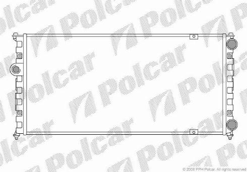 Polcar 671308-4 - Radiators, Motora dzesēšanas sistēma autodraugiem.lv