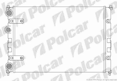 Polcar 671308-1 - Radiators, Motora dzesēšanas sistēma autodraugiem.lv