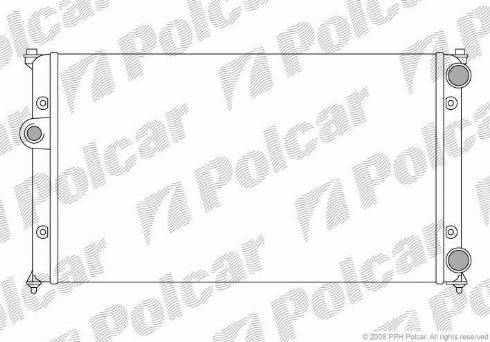 Polcar 6713083X - Radiators, Motora dzesēšanas sistēma autodraugiem.lv