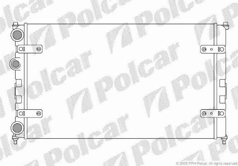 Polcar 671308-2 - Radiators, Motora dzesēšanas sistēma autodraugiem.lv
