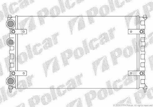 Polcar 671308A2 - Radiators, Motora dzesēšanas sistēma autodraugiem.lv