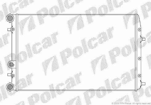 Polcar 673008-1 - Radiators, Motora dzesēšanas sistēma autodraugiem.lv