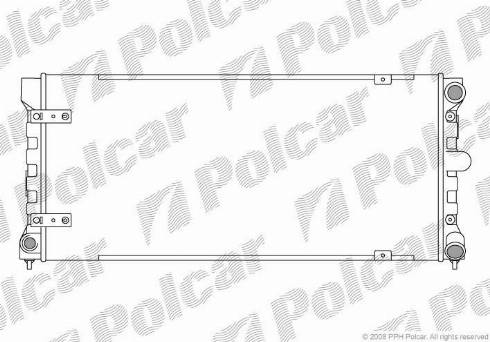 Polcar 672008-1 - Radiators, Motora dzesēšanas sistēma autodraugiem.lv