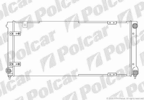 Polcar 672008-2 - Radiators, Motora dzesēšanas sistēma autodraugiem.lv