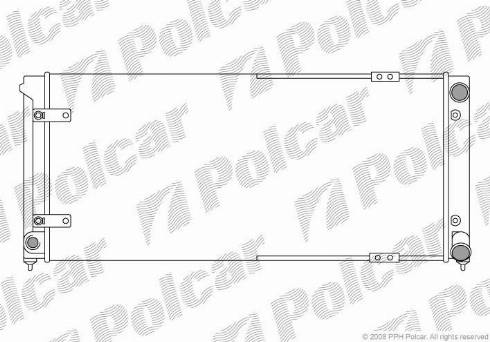 Polcar 672008A1 - Radiators, Motora dzesēšanas sistēma autodraugiem.lv