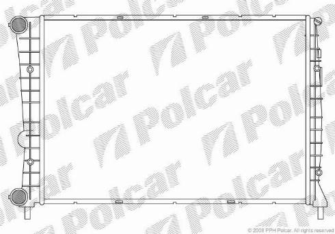 Polcar 1404081X - Radiators, Motora dzesēšanas sistēma autodraugiem.lv