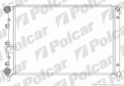 Polcar 1404083X - Radiators, Motora dzesēšanas sistēma autodraugiem.lv